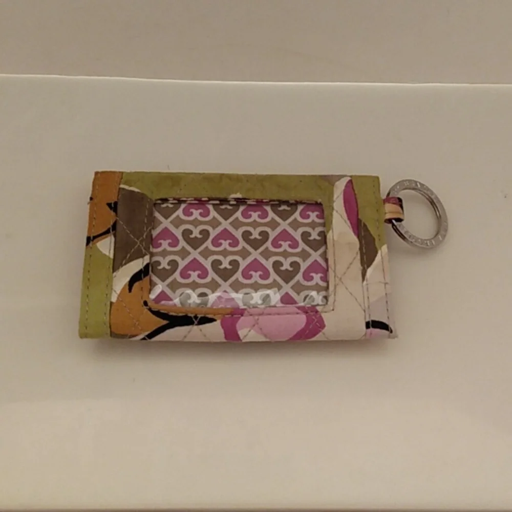 VERA BRADLEY Quick Swipe ID Case Wallet Key Ring Case - Picture 4 of 8
